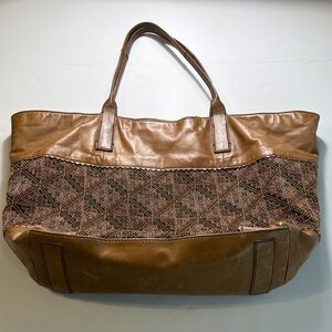 Hobo Leather Trim Tote